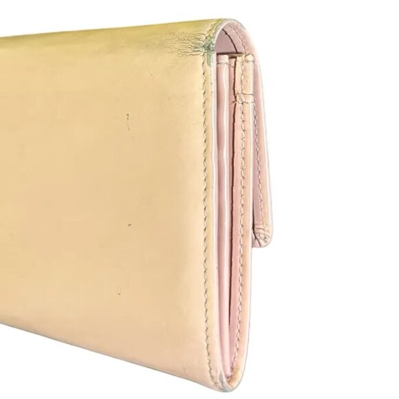 Authentic Vintage Cartier Light Pink Love Wallet with Gold Accents - Picture 4 of 11
